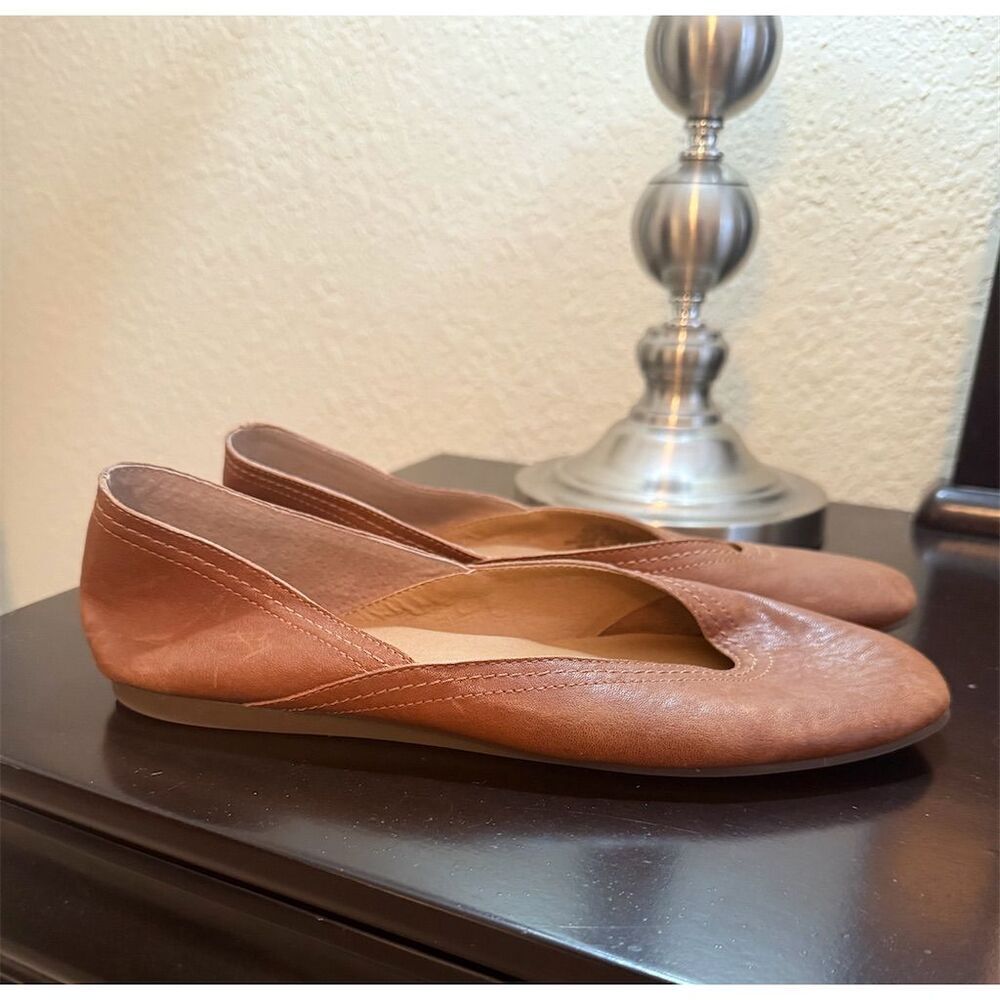 Lucky Brand Women's Alba Ballet Flats Brown Size 8 Casual Comfort